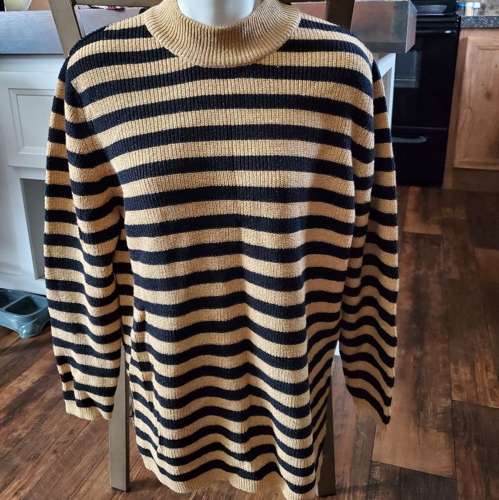 Gold/Black Stripe Bechamel Sweater